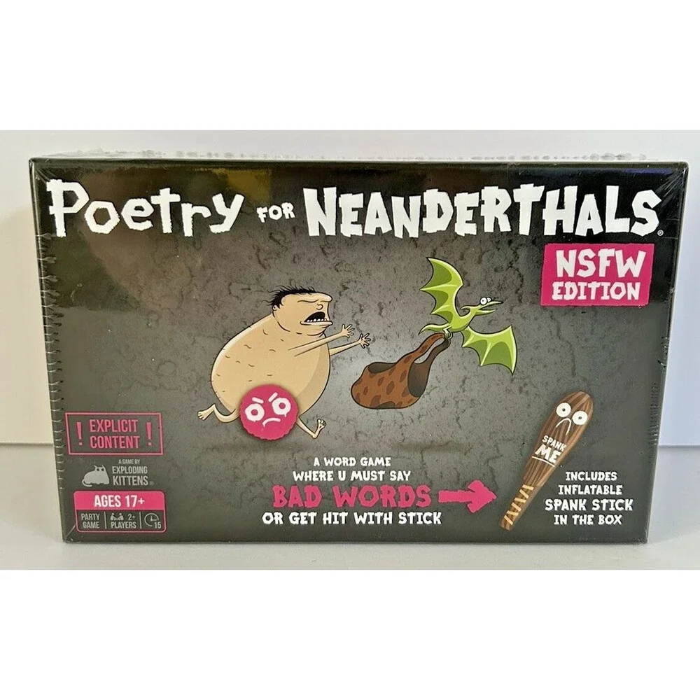 Exploding Kittens Poetry for Neanderthals: NSFW Edition Adult Party Game NIB